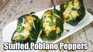 Stuffed Poblano Pepper Recipe  Episode 121 [upl. by Gotthelf]