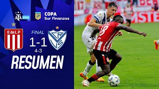 Estudiantes de la Plata 11 43 Vélez  CopaLPF  Resumen  Final [upl. by Hadihahs]