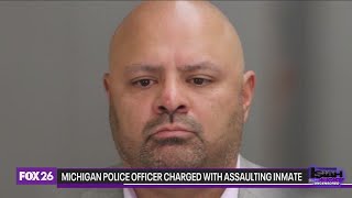 Michigan police officer charged with assaulting jail inmate [upl. by Philippa496]