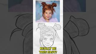 3 tips to DRAW Yourself As A Cartoon short shorts digitart howtodraw [upl. by Itsym]