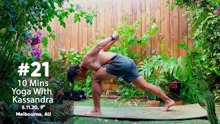 Day 21 Morning Yoga Stretch with Kassandra  10 Minutes Sunrise Yoga Workout  30 Day Yoga Movement [upl. by Ojyram970]