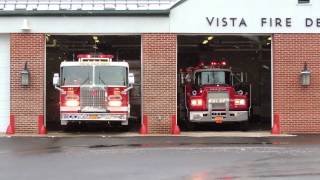 Vista FD Car 2561  Engine 141 Responding [upl. by Araht]