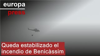 Queda estabilizado el incendio de Benicàssim [upl. by Sualkin761]