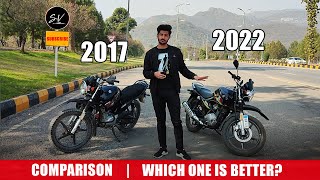 YAMAHA YBR 125G 2017 VS YAMAHA YBR 125G 2022  Comparison  Features Specs  WHICH ONE IS BETTER [upl. by Eimac488]