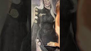 Donatella Versace painter donatella donatellaversace versace fashionart artisticjourney [upl. by Euqinay]