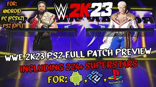 WWE 2K23 PS2  SvR 11 PS2 Full Roster Preview 250 Wrestlers [upl. by Timon]