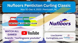 Cameron de Jong vs Catlin Schneider  ROUND of 12  Nufloors Penticton Curling Classic [upl. by Eirruc]