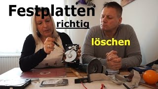 ► Festplatten richtig löschen  denn das Betriebssystem kann sich selbst nicht löschen [upl. by Keating978]