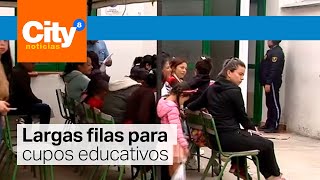 Padres de familia denuncian dificultades para acceder a un cupo educativo en Bogotá  CityTv [upl. by Sunil]