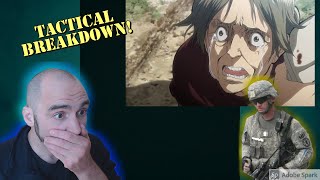 Soldier Reacts to Attack on Titan Season 1 Episode 1 [upl. by Llewxam]