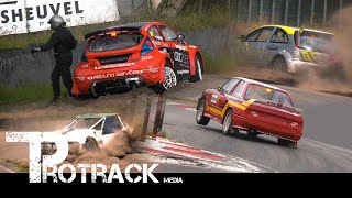 NK Rallycross Valkenswaard  4K  Crash and action by ProTrack Media [upl. by Dnomder266]