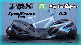 MIPS Helmets Comparing the Fox SpeedFrame Pro and Troy Lee Designs A3 [upl. by Aseret]