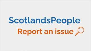 Using ScotlandsPeople  Report an issue [upl. by Lyrred]