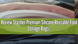 Review Stasher Premium Silicone Reusable Food Storage Bags 2Pack Clear  Aqua  MultiUse Food St [upl. by Mirth661]