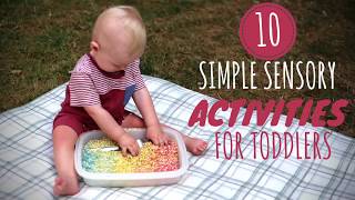 10 Simple Sensory Activities for Toddlers  DIY Baby Entertainment [upl. by Tillio700]