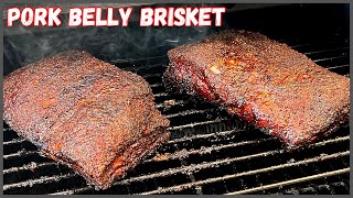 Pellet Grill Pork Belly Brisket [upl. by Aryahay491]