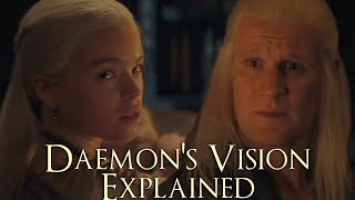 Daemons Vision At Harrenhal Explained House of the Dragon Season 2 Daemons Vision Explained [upl. by Ahsiekar]