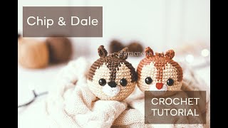 Esferas navideñas a crochet Chip amp Dale TUTORIAL [upl. by Teak52]