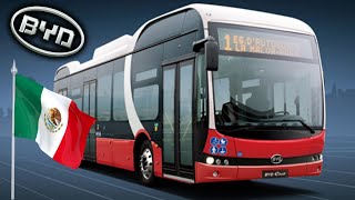 BYD delivers the first batch of 20 pure electric buses to mexico [upl. by Yleen30]