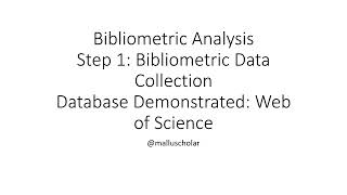 Bibliometric Analysis Using R Step 1bibliometric data from Web of Science [upl. by Swithbert]