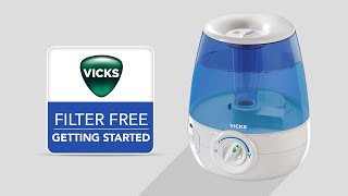 Vicks FilterFree Ultrasonic Cool Mist Humidifier V4600  Getting Started [upl. by Chrisse47]