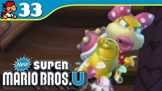 New Super Mario Bros U  Wendys Shifting Castle  Frosted GlacierCastle  33 Wii U Walkthrough [upl. by Yorgo]