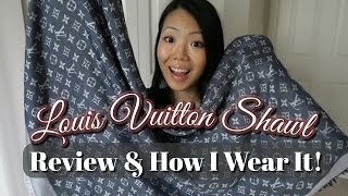 Louis Vuitton Shawl Review amp How I Wear It  FashionablyAmy [upl. by Carey915]