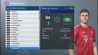 PES 2019 FC BAYERN MÜNCHEN created players stats [upl. by Topper423]