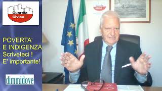 POVERTA E INDIGENZA  Segnalateci le Vostre condizioni attuali Non vergognatevi E importante [upl. by Dorris]