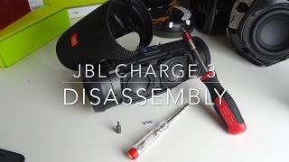 JBL Charge 3  Disassembly Taking off the cover [upl. by Ekeiram910]