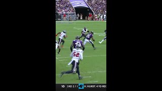 Gus Edwards rushes for a 13yard Gain vs Houston Texans [upl. by Refannej]