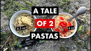 2 lightweight backpacking pasta recipes  Camping  Hiking Meals  Outdoor Eats [upl. by Reivaz2]