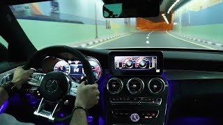 NEW 2019 Mercedes AMG C63 S Coupe Facelift NIGHT POV Test Drive  Cold Start amp Exhaust Sound [upl. by Yerak]