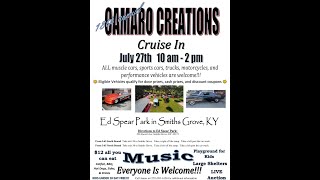 18th Annual Camaro Creations CruiseIn Smiths Grove KY Car Show Classic Muscle Contemporary [upl. by Lewin613]