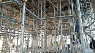 scaffolding installation slab use GIpipe [upl. by Eleda852]