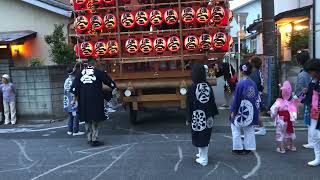 久喜提灯祭り 本んニの車輪は他の町内と違う [upl. by Bully]