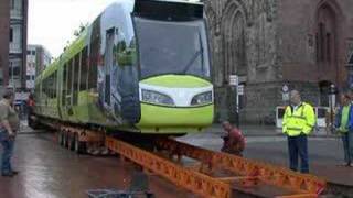 Tram op Grote Markt in Groningen [upl. by Earahc]