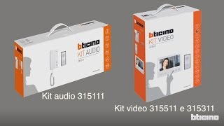 BTicino  come installare un kit monofamigliare 4 fili con videocitofono vivavoce a colori [upl. by Luas707]