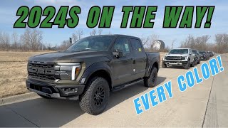 2024 Ford F150 Raptors built Every color shown and getting ready to ship 2024Fordraptor [upl. by Halilahk628]