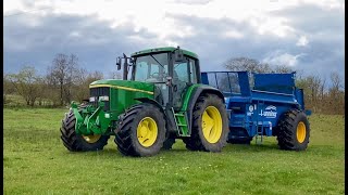 Cumbrian Farming 2024 Muck spreading in the fells with JD 6610 Bunning amp Matbro TS290 team [upl. by Eiuqram]