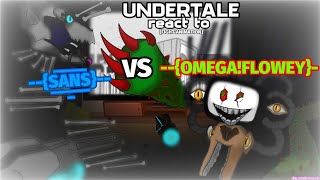 UNDERTALE react to SANS VS OMEGAFLOWEY Animation [upl. by Gene]