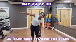 Day 29 of 90 Belly Snatch Challenge sarahsfitmoms bellysnatch [upl. by Acinom]