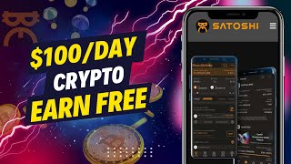 100Day Earn Free Crypto With Satoshi Mining Android App [upl. by Mavra]