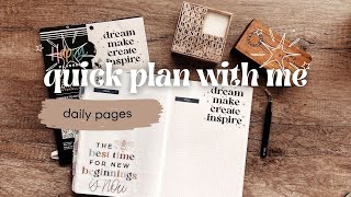 A quick plan with me  create an easy spread with me ✨ [upl. by Deerc733]