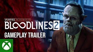 Vampire the Masquerade Bloodlines 2  Official Gameplay Trailer [upl. by Osnofledi]