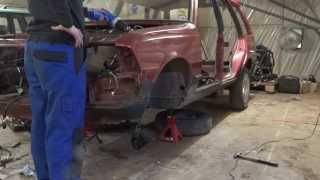 Peugeot 305 Bonded Wing Removal [upl. by Idhem]