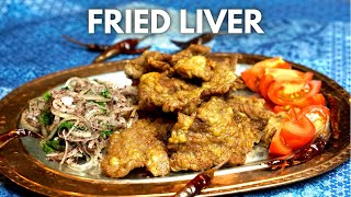 Amazingly Delicious Crispy Fried Livers  Edirne Tava Ciger [upl. by Ilac]