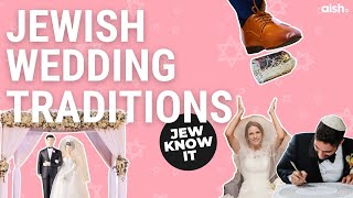 7 Jewish Wedding Traditions You Should Know About  Jew Know It [upl. by Annaor]