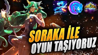 LOL WİLD RİFT SORAKA İLE EFSANE OYUN TAŞIYORUZ [upl. by Yatnwahs]