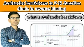 Reverse biasing in PN junction diode and avalanche breakdown full concept in hindi [upl. by Ynnahc]